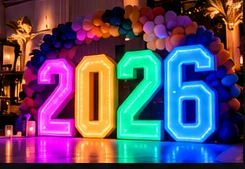 Illustrative graduation illuminated numbers