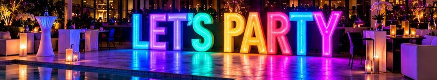 Illustrative marquee lettering